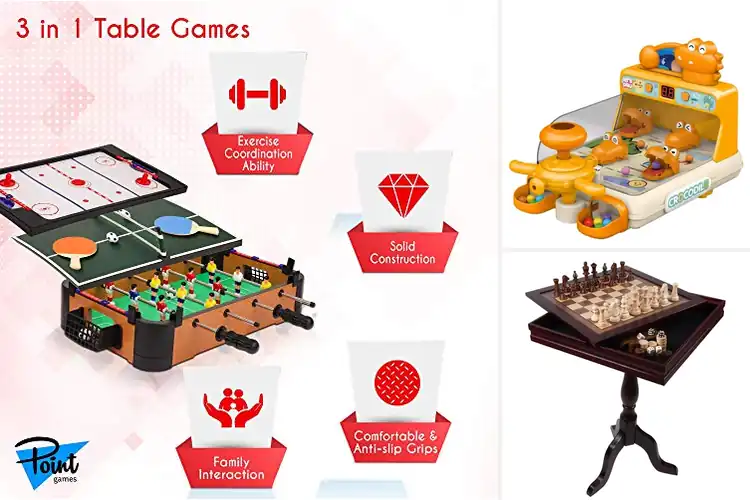 Detailed view of Best 3-in-1 Tabletop Game Sets: Top 10 Picks for Endless Fun