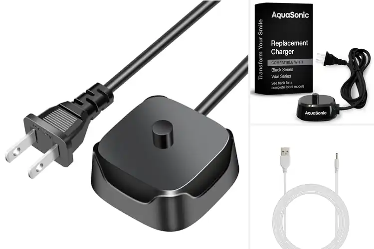 Detailed view of Best AquaSonic Toothbrush Replacement Chargers