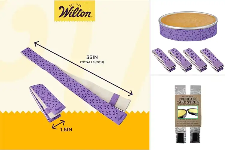 Detailed view of Best Cake Pan Strips for Flat, Moist Cakes