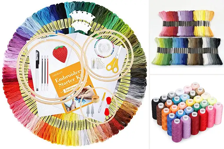 Detailed view of Best Hand Embroidery Thread Sets