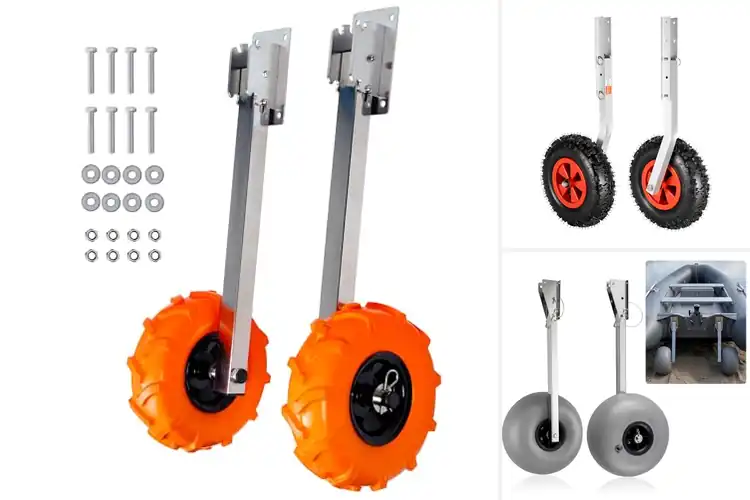 Detailed view of Best Inflatable Boat Launching Wheels
