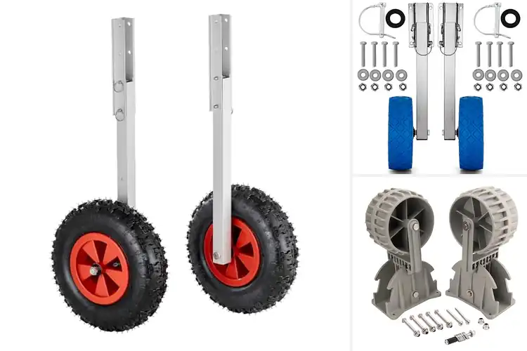 Detailed view of Best Inflatable Boat Wheels for Easy Launching