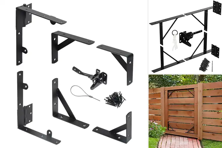Detailed view of Best Outdoor Fence Gate Brackets