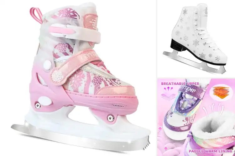 Detailed view of Best Snowflake Ice Skates For Girls