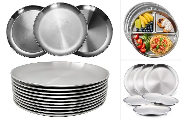 Detailed view of Best Stainless Steel Plates: Top 10 Picks for Durable Dining