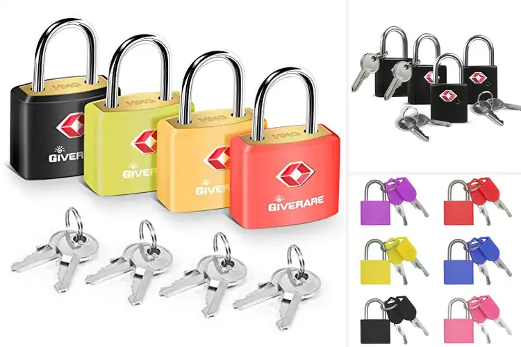 Detailed view of Best Travel Padlocks With Keys
