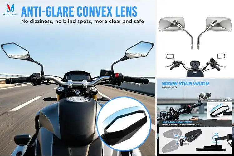 Detailed view of Best Universal Motorcycle Mirrors: Top 10 for Safety & Style
